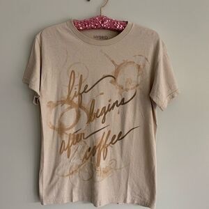 Life‎ Begins After Coffee Tee ❤️ Size Small